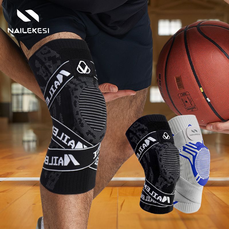 Sports Knee Pad Men's Knee Basketball Running Meniscus Professional Anti-collision Anti-slip Men's Climbing Shock Absorbing Rope Skipping