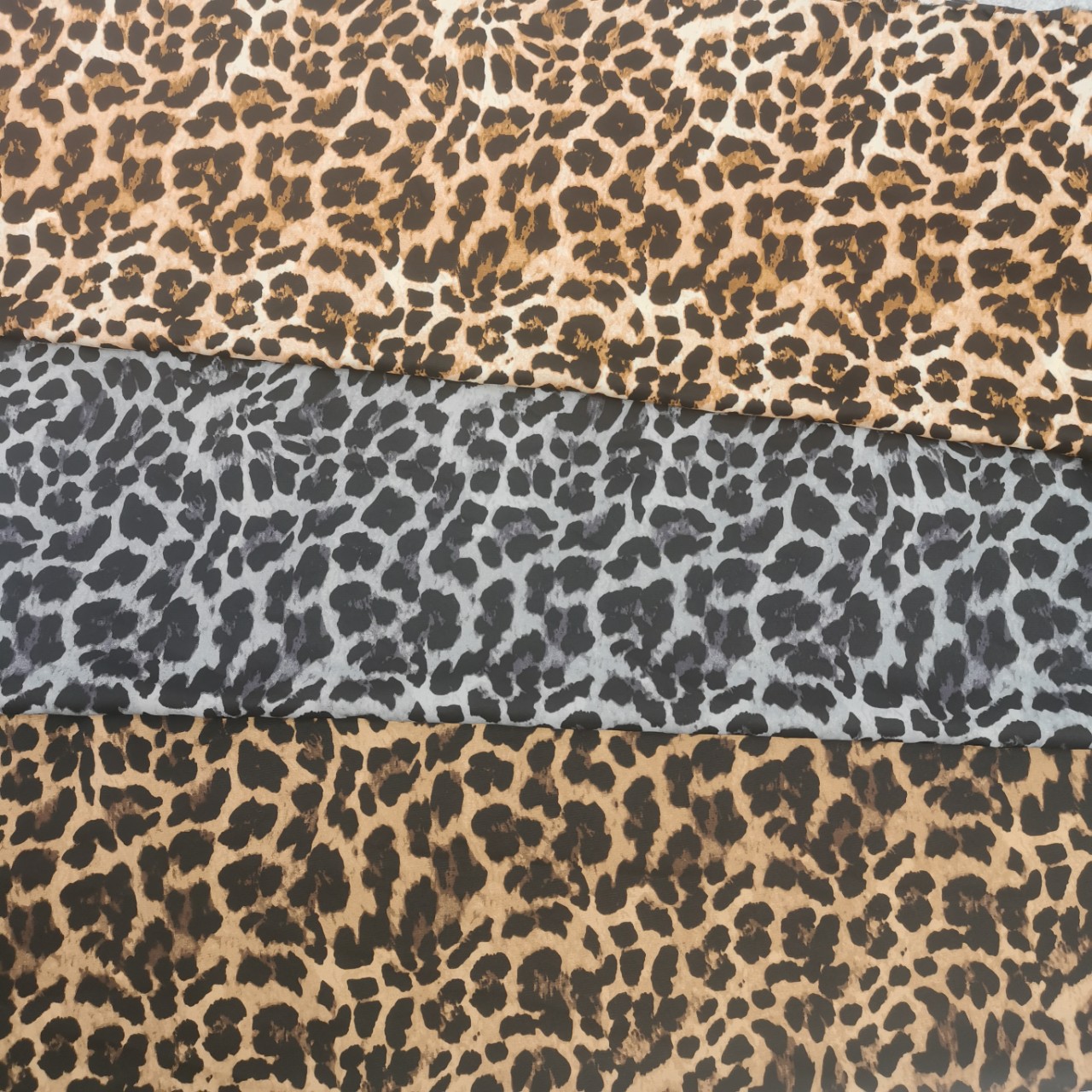2025 New Design Thin Opaque Chiffon Leopard Print Fabric Clothing Hair Accessories Hair Band Printed Fabric Wholesale