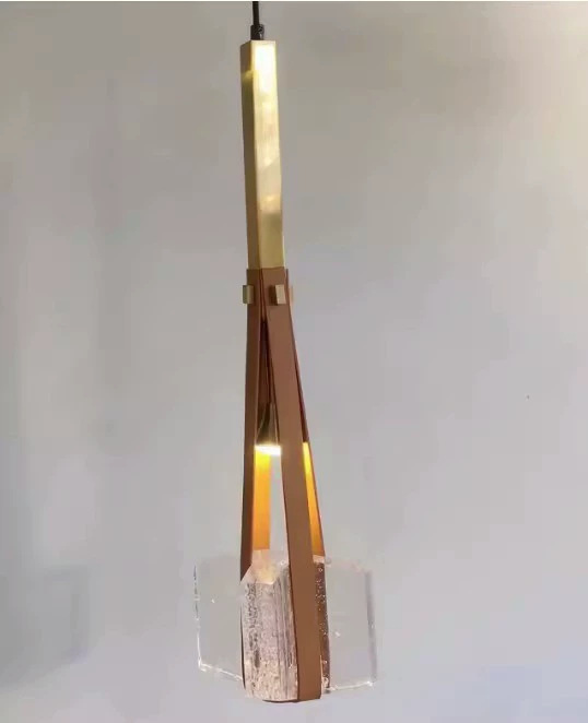 Picture of Nordic Creative Designer Glass Chandelier Advanced Sense Bedroom Restaurant Hotel Homestay Light Luxury Decorative Bar Table Lamp