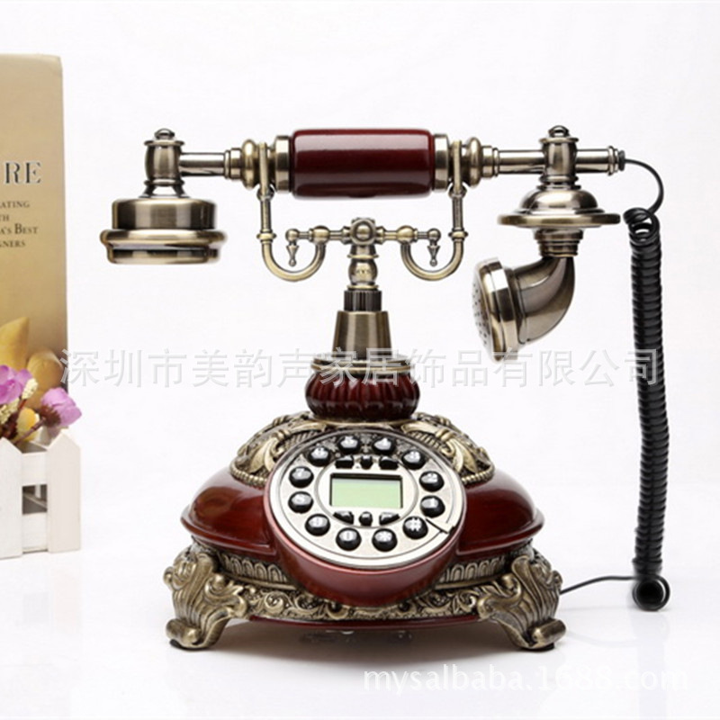 New antique telephone high-end wireless card fashion European retro old-fashioned home telephone landline meyunsheng