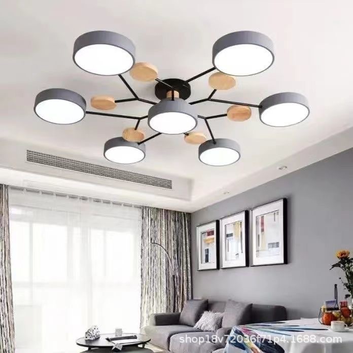 Nordic Living Room Lamp Ceiling Lamp Modern Simple Room Bedroom Ceiling Lamp Creative Personality Macaron Ceiling Lamps