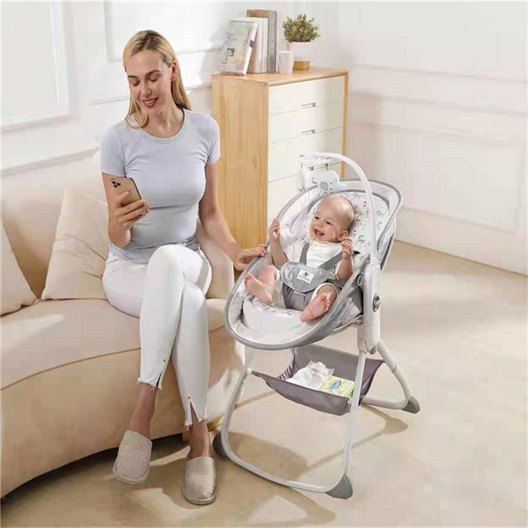Picture of Baby Shaker electric vibration comfort Shaker can lift portable bedside bed newborn baby bed can sit and lie