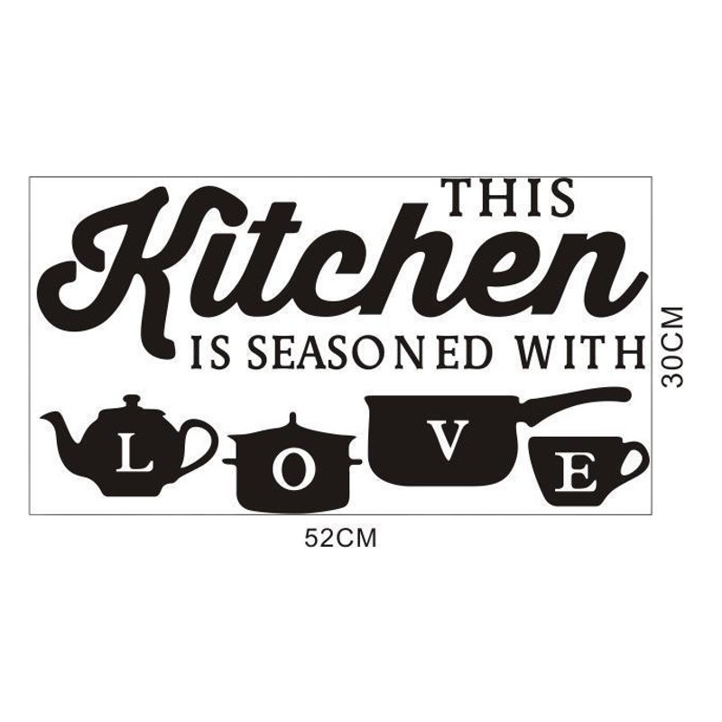 Picture of Kunshang home Amazon new KITCHEN KITCHEN restaurant creative carved wall stickers wholesale custom KS051