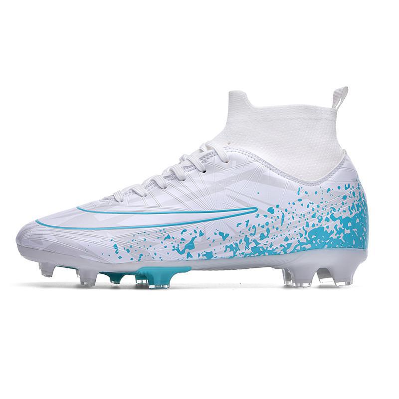 Cross-Border New Youth Football Shoes Long Spike Broken Spike Football Shoes Size 32-46 Durable and Non-Slip