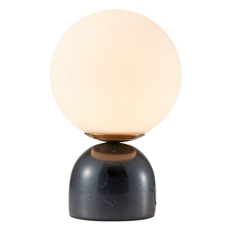 Nordic Creative Fashion Marble Living Room Table Lamp Modern Simple Personality Bedroom Bedside Lamp Study Glass Table Lamp