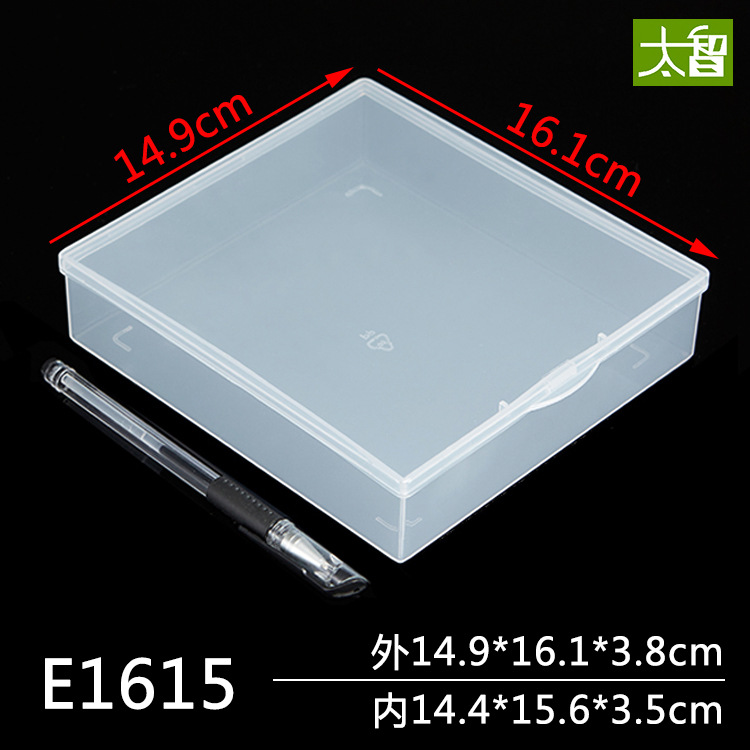 In stock plastic box rectangular storage box with lid plastic storage box rectangular white parts box