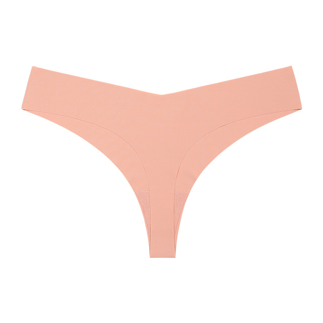 Picture of European and American Cross-border Pregnant Women's plus size Traceless Women's Underwear Class A Ice Silk Breathable Sports Low Waist Naked Briefs for Women