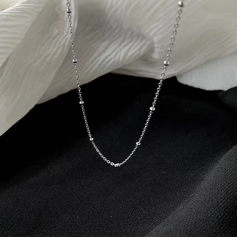 Picture of Spring new fairy pearl necklace female niche design sense eight Awn star clavicle chain Cold Wind necklace pendant
