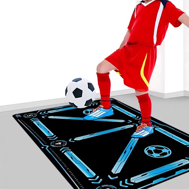 Indoor Football Training Mat Children's Home Football Auxiliary Carpet Ball Control Equipment Non-Slip Mat Football Training Foot Mat