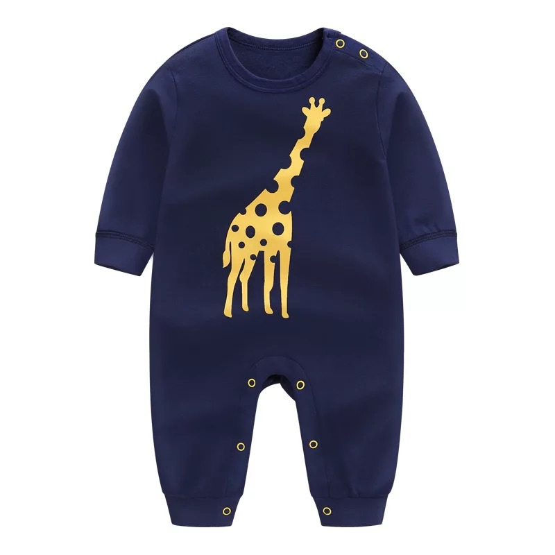 Picture of Baby one-piece clothes spring and autumn summer long-sleeved men's romper 0 cotton 3 Months 6 female baby 1 year old newborn autumn clothes
