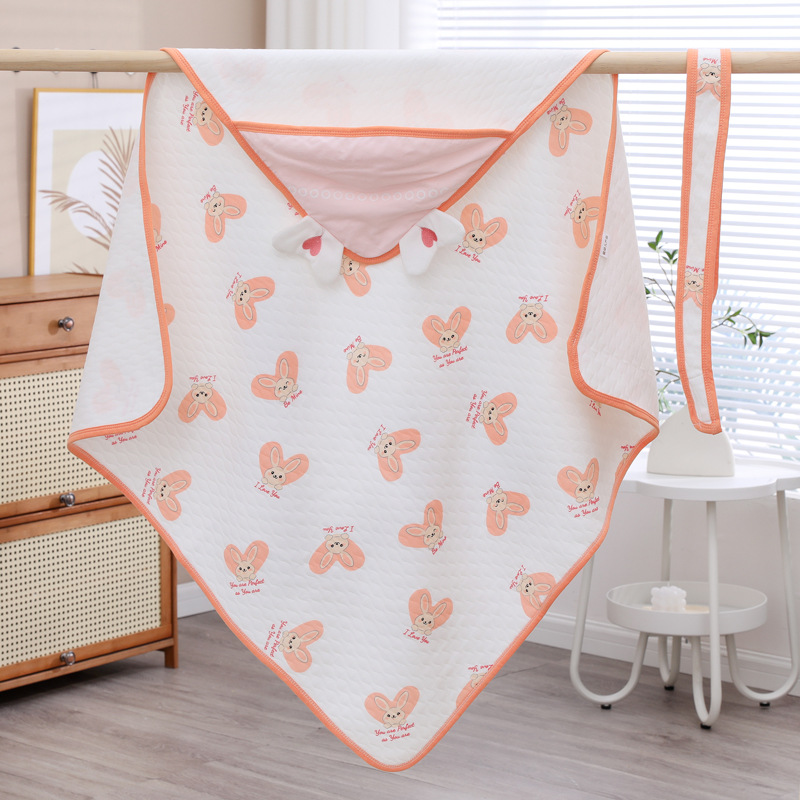 Picture of Baby Blanket Pure Cotton Type a Soft Breathable Delivery Room Newborn Swaddle Four-Season Universal Baby Blanket Anti-Jump