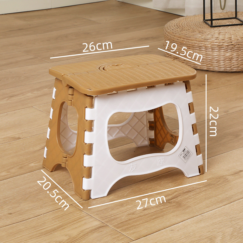Picture of Thickened Plastic Folding Stool Portable Mini Outdoor Adult Children Chair Bench Portable Train Mazar