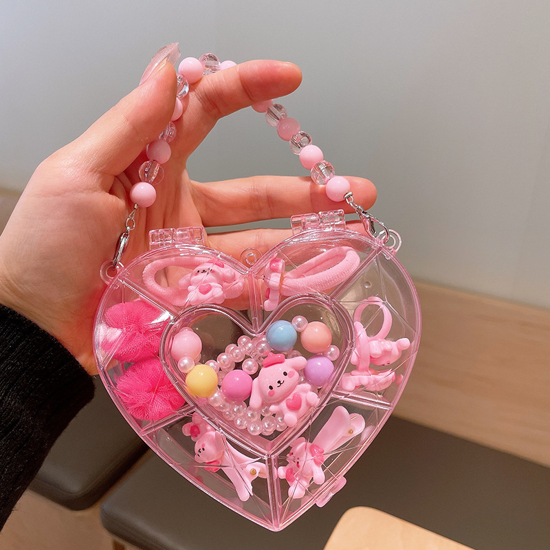 Picture of Children's jewelry baby cartoon cute fruit pendant bracelet suit birthday gift box in stock wholesale