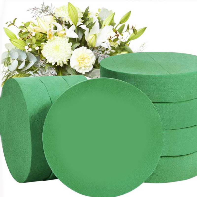 Picture of New Year Bucket Flower Mud Wholesale Round Flower Mud Flower Pot Flower Mud Dried Flower Mud Wedding Car Sucker Base Flower Mud Material