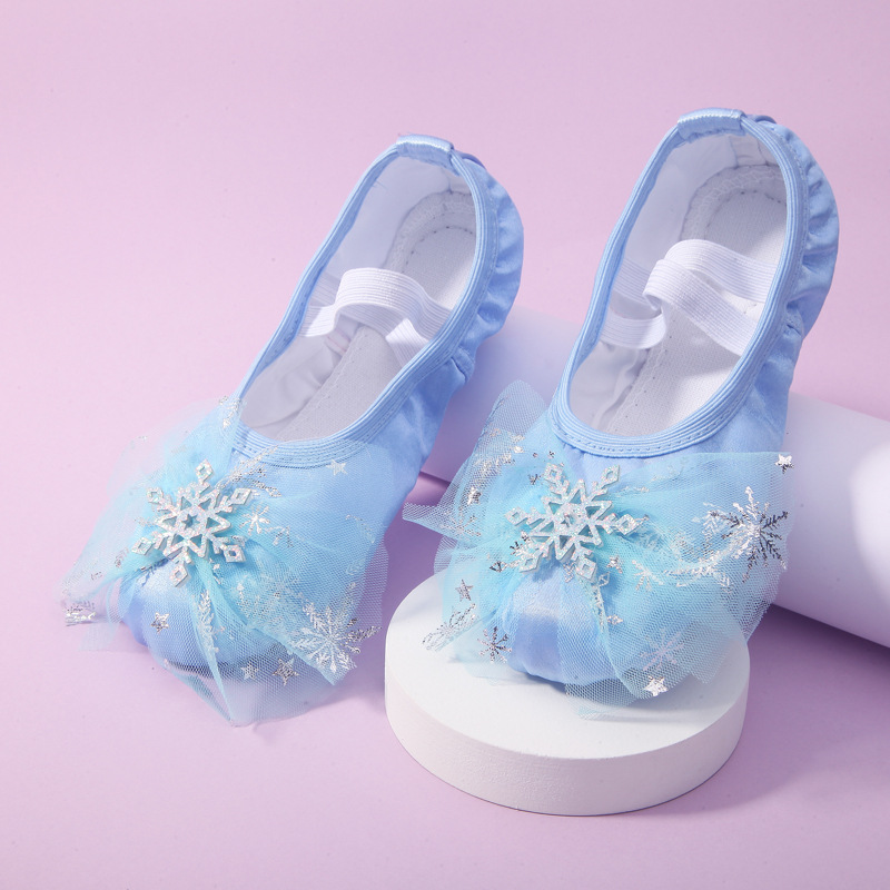 Picture of Cute Princess Dance Shoes for Kidsren, Soft-Soled Ballet Shoes for Girls, Chinese Dance Body Training Cat Claw Shoes 8009