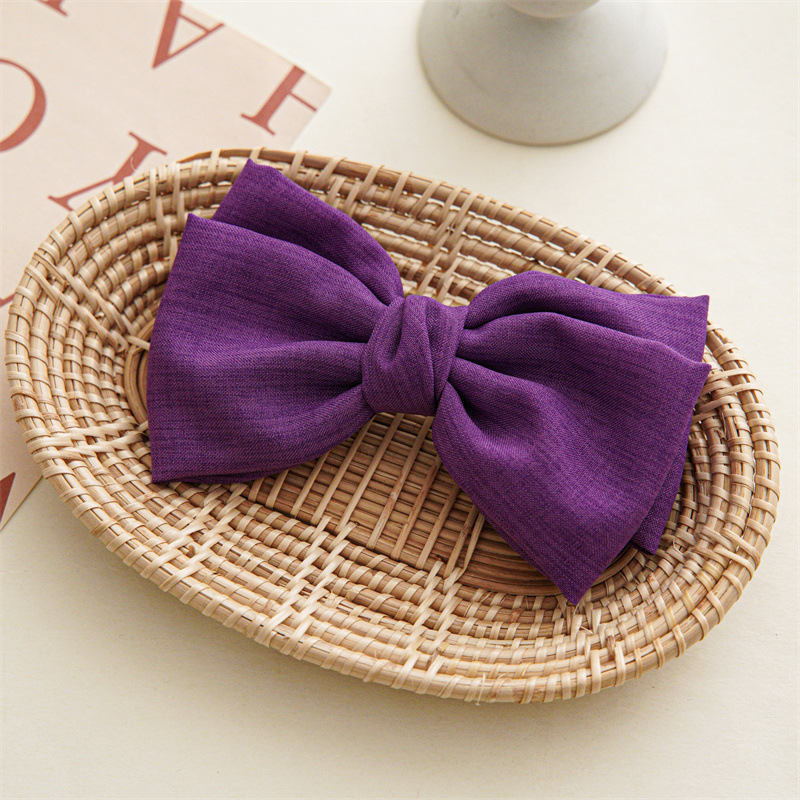 Picture of Headwear New Hairpin Knotted Bow Hairpin Women's Fabric Spring Clip Hairpin Wholesale Ready-Made Accessories