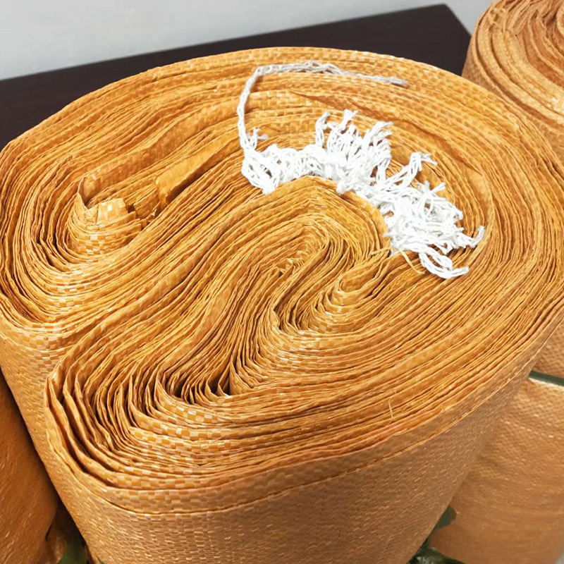 Picture of Thick bright yellow woven bag PP large size clothing packing bag logistics express moving large hemp bag snakeskin bag Guangzhou