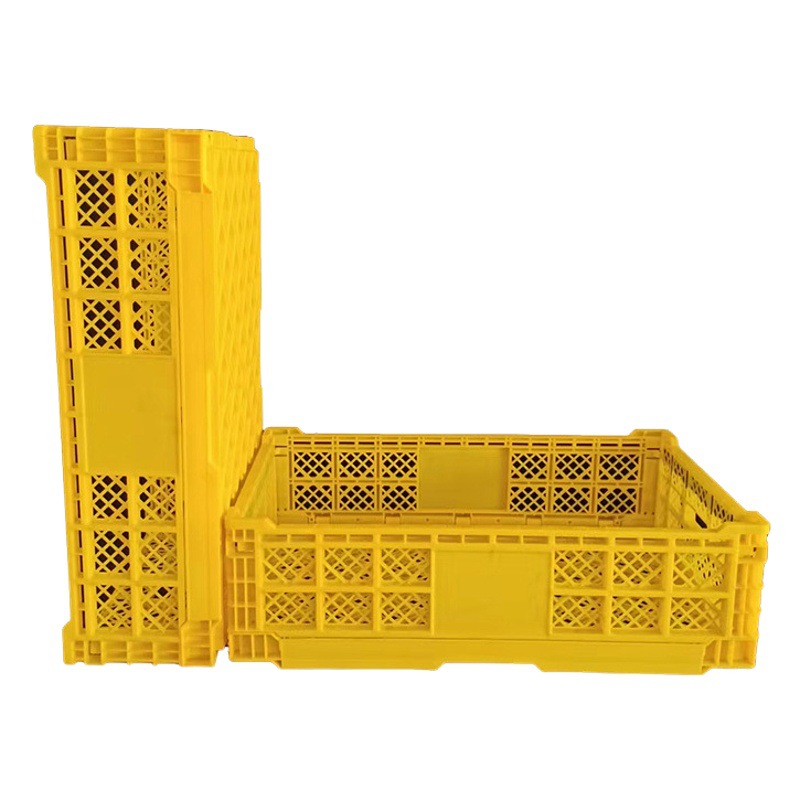 Folding plastic basket storage basket fruit shop roadside stall pile table available folding vegetable fresh fruit basket