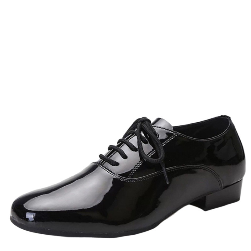 Men's modern leather dance shoes men's Latin dance national standard dance shoes outdoor cowhide men's dance shoes square dance shoes men's
