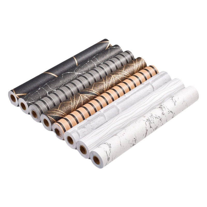 Factory wholesale small roll self-adhesive stickers wall stickers waterproof wallpaper decoration renovation living room bedroom background wall wallpaper