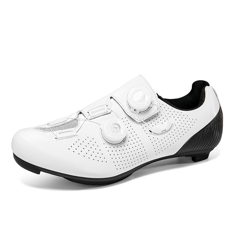 Picture of New Style Cycling Shoes with Lock Double Buckle Lock Shoes for Men and Women Road Bike Booster Shoes Hard Sole Mountain Bike Rubber Sole