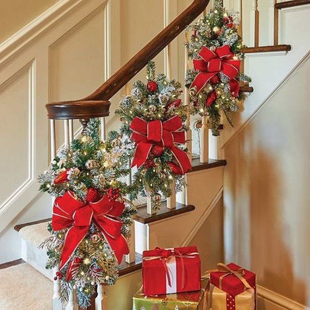 Cross-border New Products Christmas Rattan Curtain Pendant Holiday Hanging Mall Hotel Decorations Stairs Hanging Tree Garland
