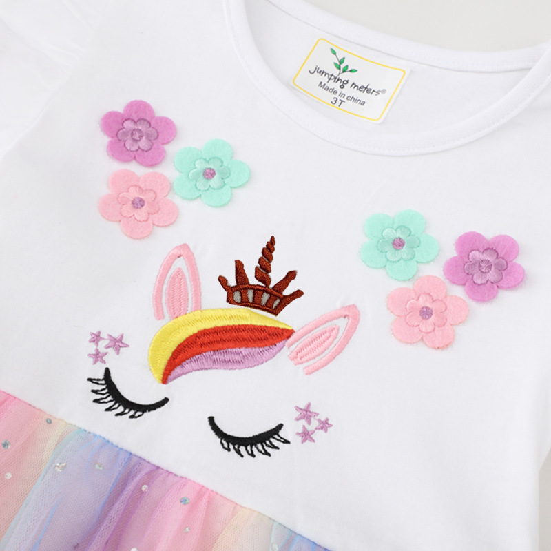 Picture of 2025 New Summer Children's Clothing Dress European and American Short-Sleeved Children's Skirt Knitted Cotton Girls' Dress One Piece Consignment