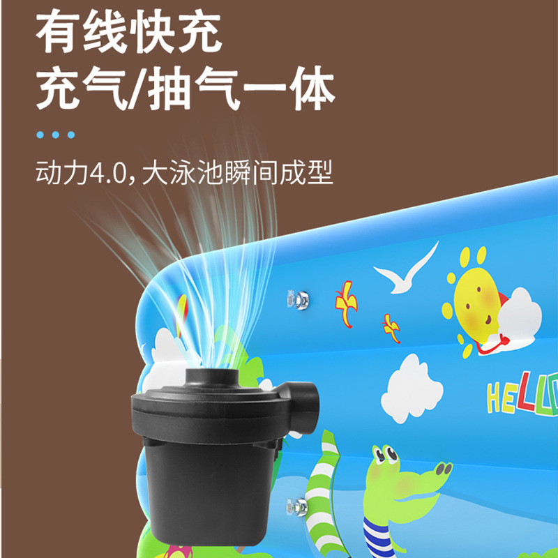 Picture of Cross-border Inflatable Swimming Pool Infant Rectangular Pool Children's Household Portable Large Adult Children's Bath