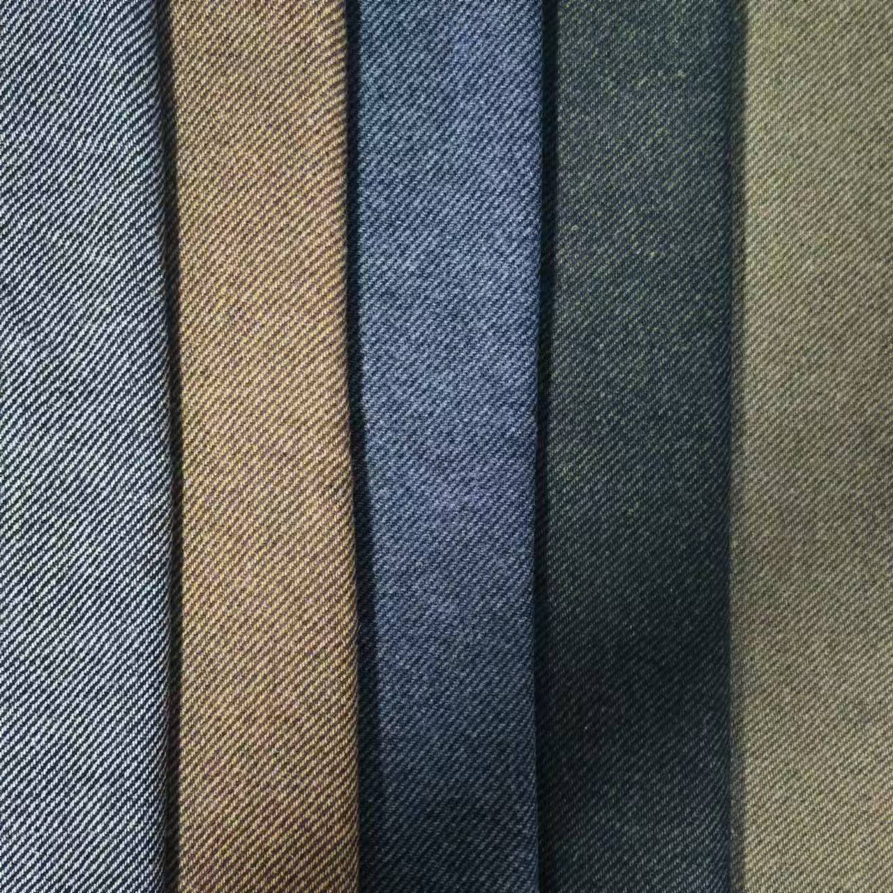 Picture of Shaoxing factory in stock autumn and winter twill coat fashion suit shoes hat bags twill woolen fabric