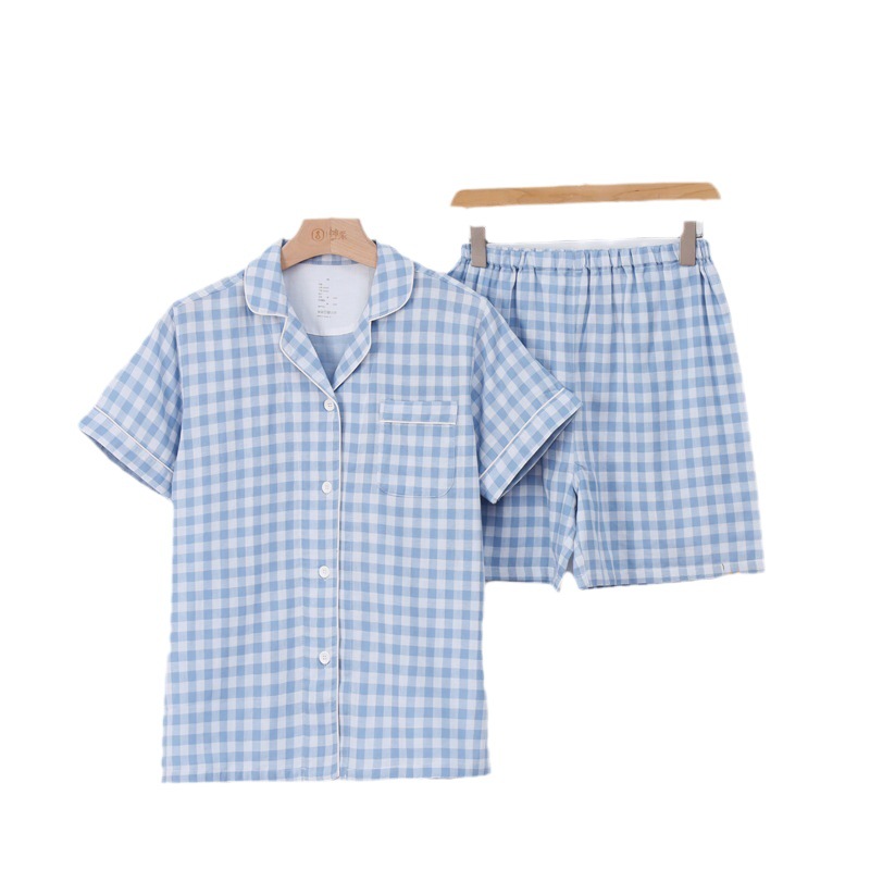 Pure Cotton Pajamas Double Gauze Long Sleeve Good Home Clothes Spring and Autumn Couple's Japanese Style Factory Outlet