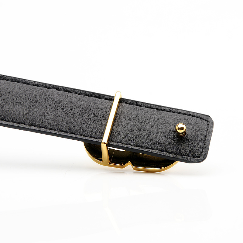 Picture of New Women's Alloy Buckle Belt All-match Simple Fashion Trend Matching dress Dress Pants Women's Belt