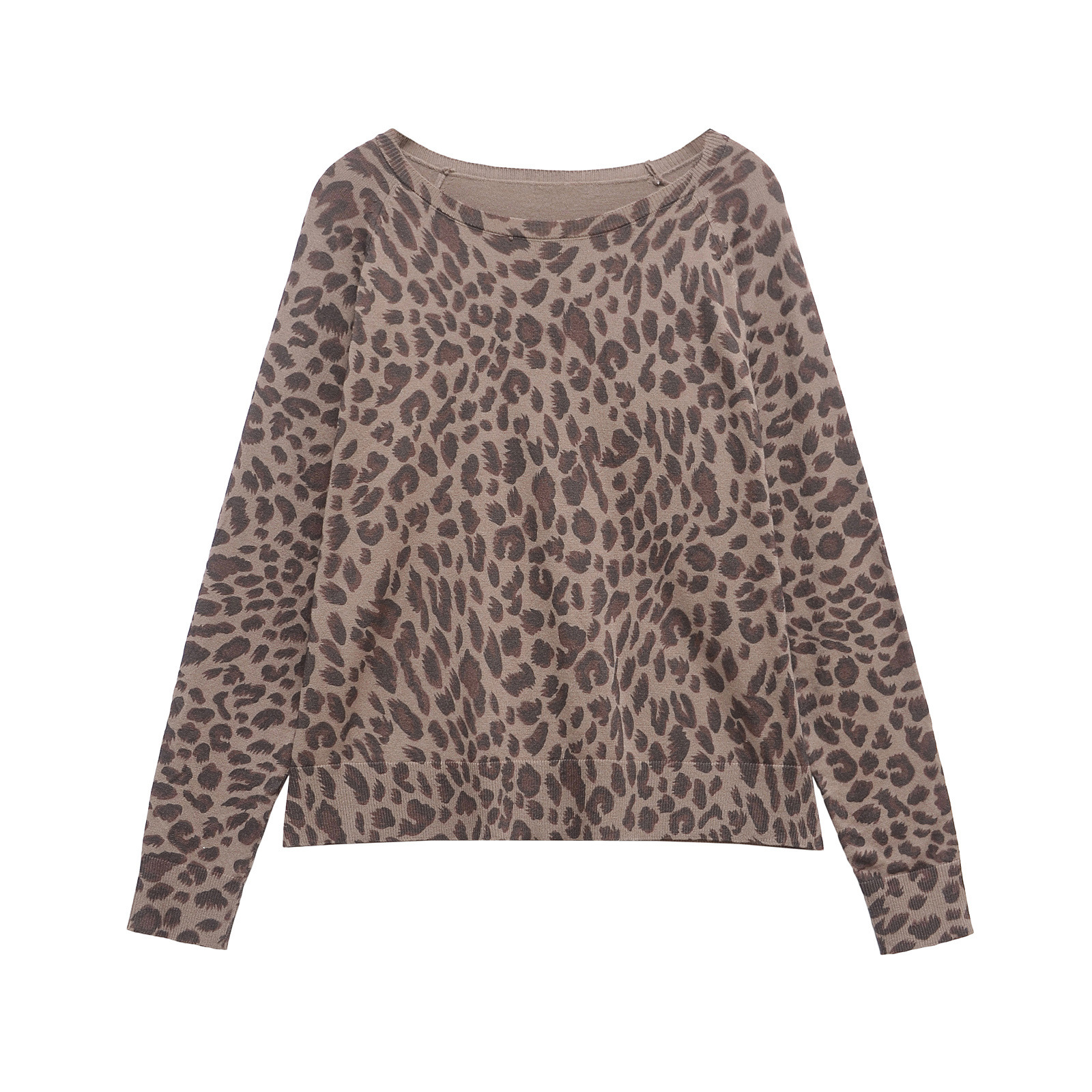 ZA cross-border women's clothing wholesale European and American style new fashion simple round neck Joker fine needle sweater 1509105