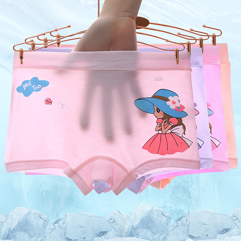 Picture of Girls' underwear summer thin boxer modal children's baby children's boxer underwear without pp