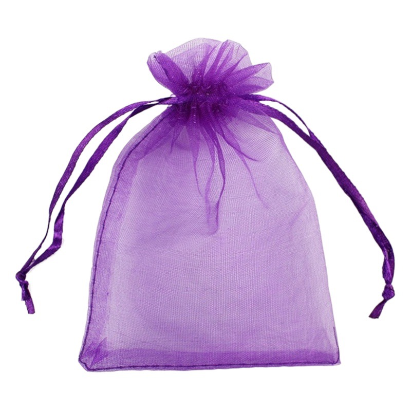 Spot wholesale solid color candy yarn bag jewelry fan packaging bag gift organza bag jewelry beam mesh bag