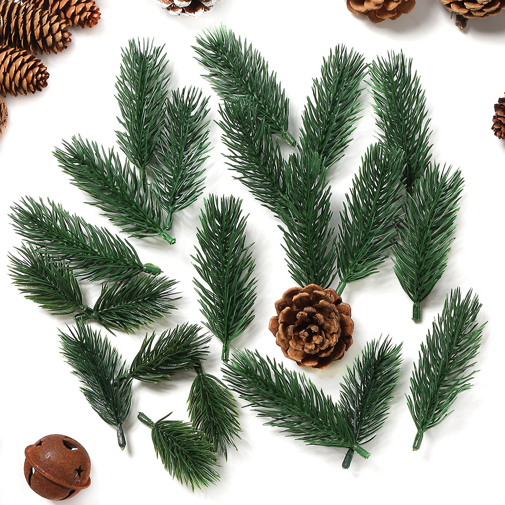 Christmas Pine Needles, Simulated Plants, Plastic Pine Needles, Aquatic Plants, Christmas Decoration Accessories, Cuttings, Flower Arrangements, DIY Green Plants