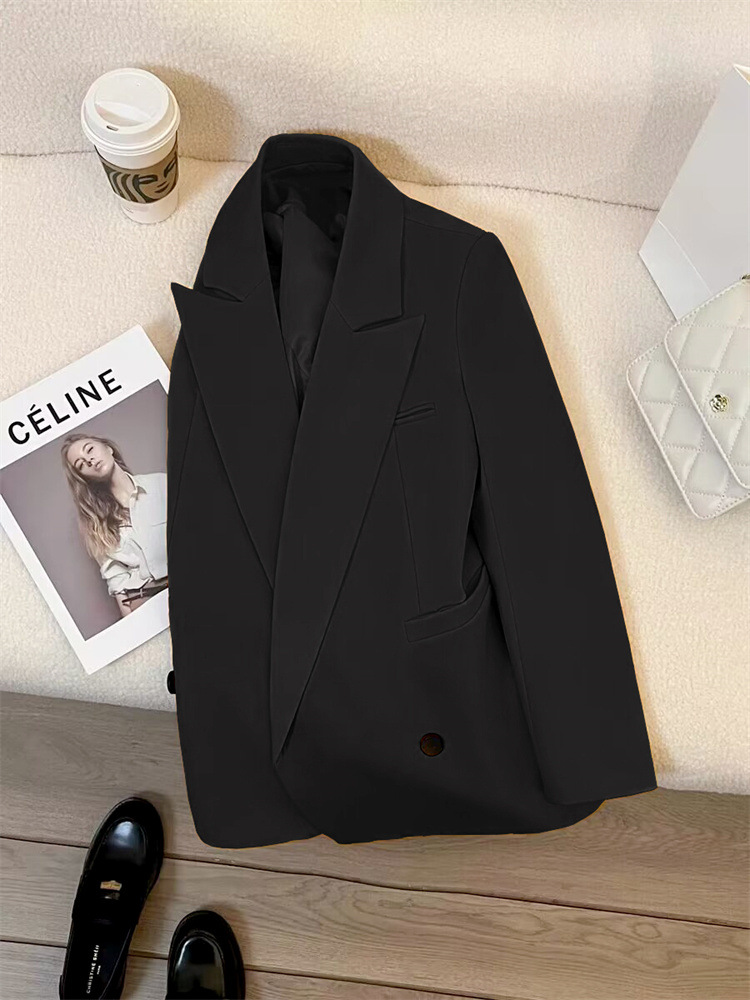 Picture of Spring and Autumn Pure Color High-end Sense Casual Loose Suit Top Temperament Ladies Fashion Trend Suit Wholesale