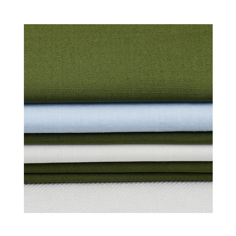 Woven Pure Cotton Slub Plain Cloth Fashion Work Clothes Shirt Pants Fabric