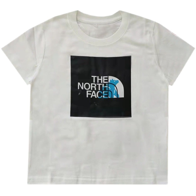 Children's Wear Cotton Short-sleeved T-shirt Blue Bear 2023 New Style Cotton Boys Short-sleeved Children's Top T-shirt Children's Wear
