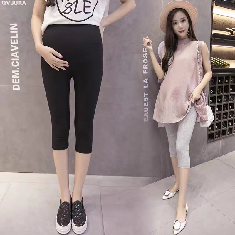 Pregnant Women's Leggings Summer Thin Capri Pants Modal Shorts Fashion Summer Outfit Abdominal Pants Pregnant Women's Pants
