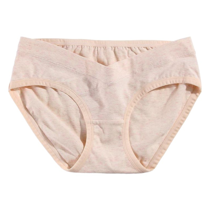 Maternity Underwear Pure Cotton Breathable Low-Waist Pregnancy Large Size Cotton Low-Waist Seamless Briefs for Women That Do Not Tighten the Belly