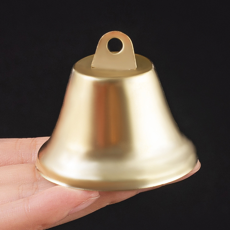 Selected Christmas bell handmade diy Golden opening speaker small bell metal bell accessories pendant wholesale