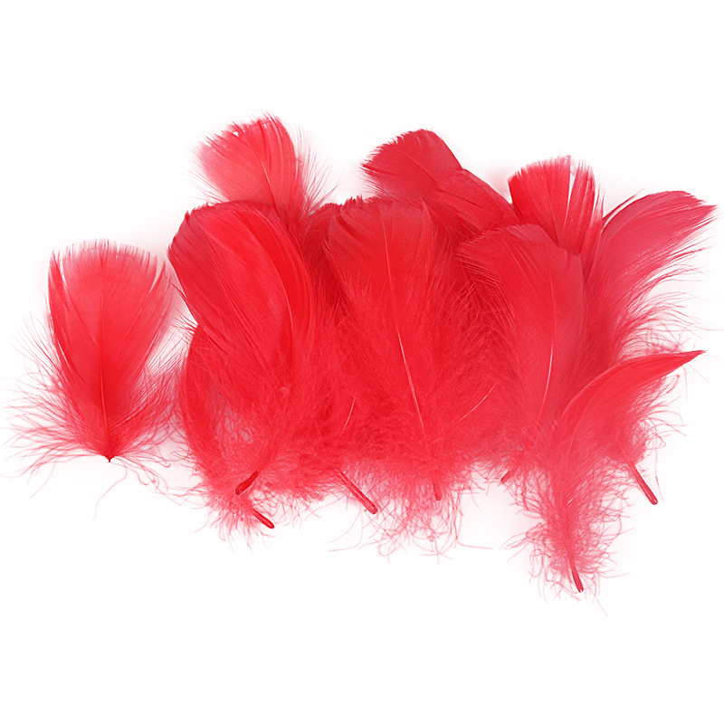 Picture of Special offer about 100 colored small floating feathers goose feather diy jewelry festival scene decoration filler feathers