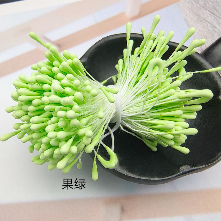 Picture of Wholesale Korean Style Handmade DIY Hair Accessories High Simulation Flower Stamens Material 2mm Matte Round Match Head Flower Heart Flower Stamens