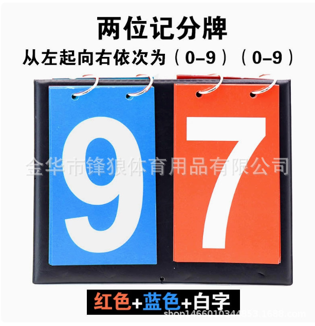 Picture of Four Scoreboard Four Flip Card Multi-function Foot Basket Volleyball Countdown Card Referee Scoreboard Competition Scoring