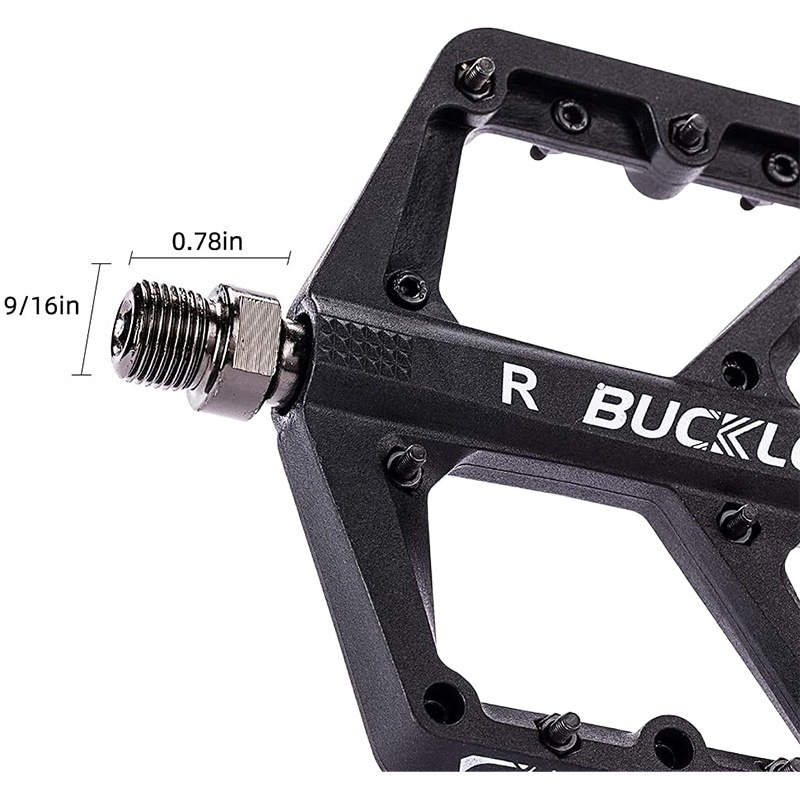 Bicycle Pedals Mountain Bike Nylon Bearings Du Bearings Widened Non-Slip Cycling Pedals Road Bike Pedals