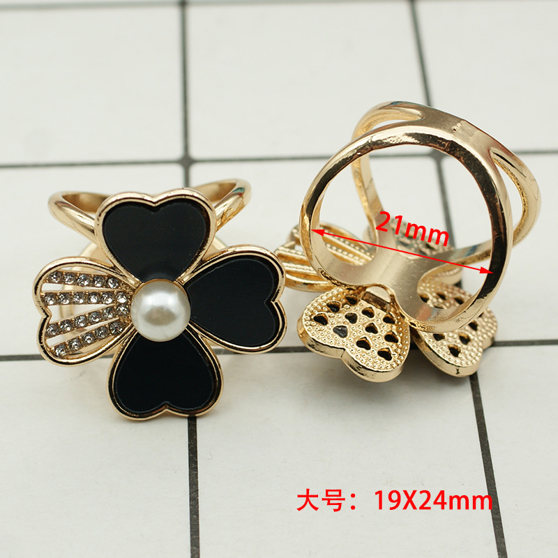 Picture of South Korea multi-functional scarf buckle high-grade Pearl fashion new Camellia windbreaker belt buckle high-end jewelry wholesale