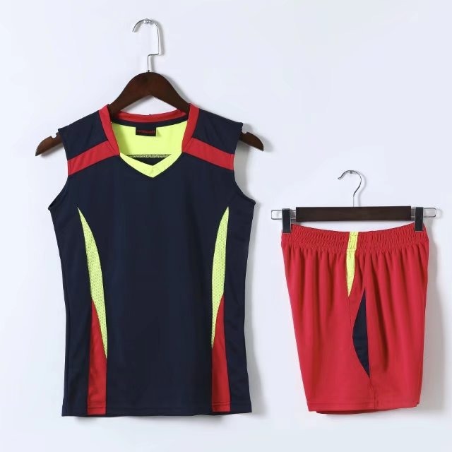 Picture of Volleyball Uniform Suit for Men and Women, Quick-Drying Round Neck Sports Ball Clothing, Competition Volleyball Team Uniform, Wholesale Printed Number