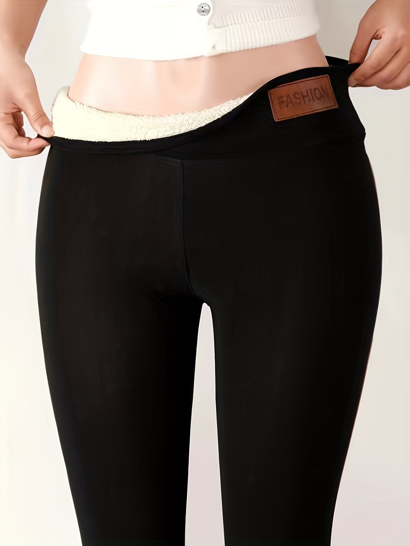 Picture of Cross-Border Popular Temu Aliexpress Cashmere Fleece-Lined Thickeneded Autumn and Winter Leggings for Women 2025 Warm Pants