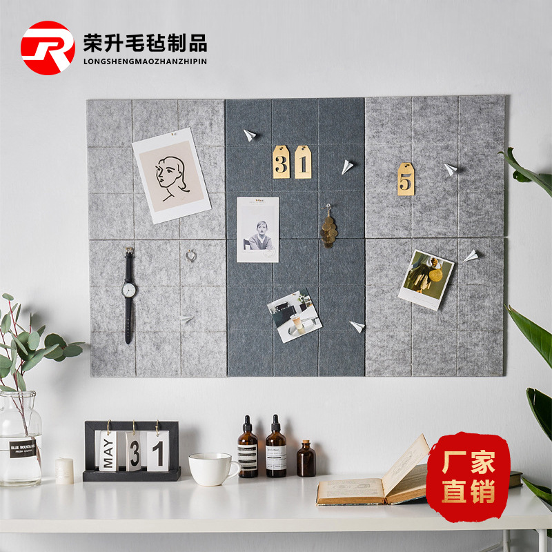 Wool Felt Wall Stickers, Postcard Message Board, Photo Wall, Milk Tea Shop Wall Decorations, Simple Hanging Ornaments