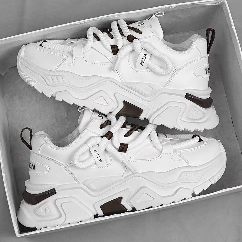 Autumn Men's Shoes 2025 New Breathable Shoes Men's Trendy Versatile Inner Heightening Sports Shoes Casual Dad